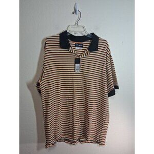 NWT Original Use Polo Shirt Striped Retro Y2K Men's Size Large MSRP $20